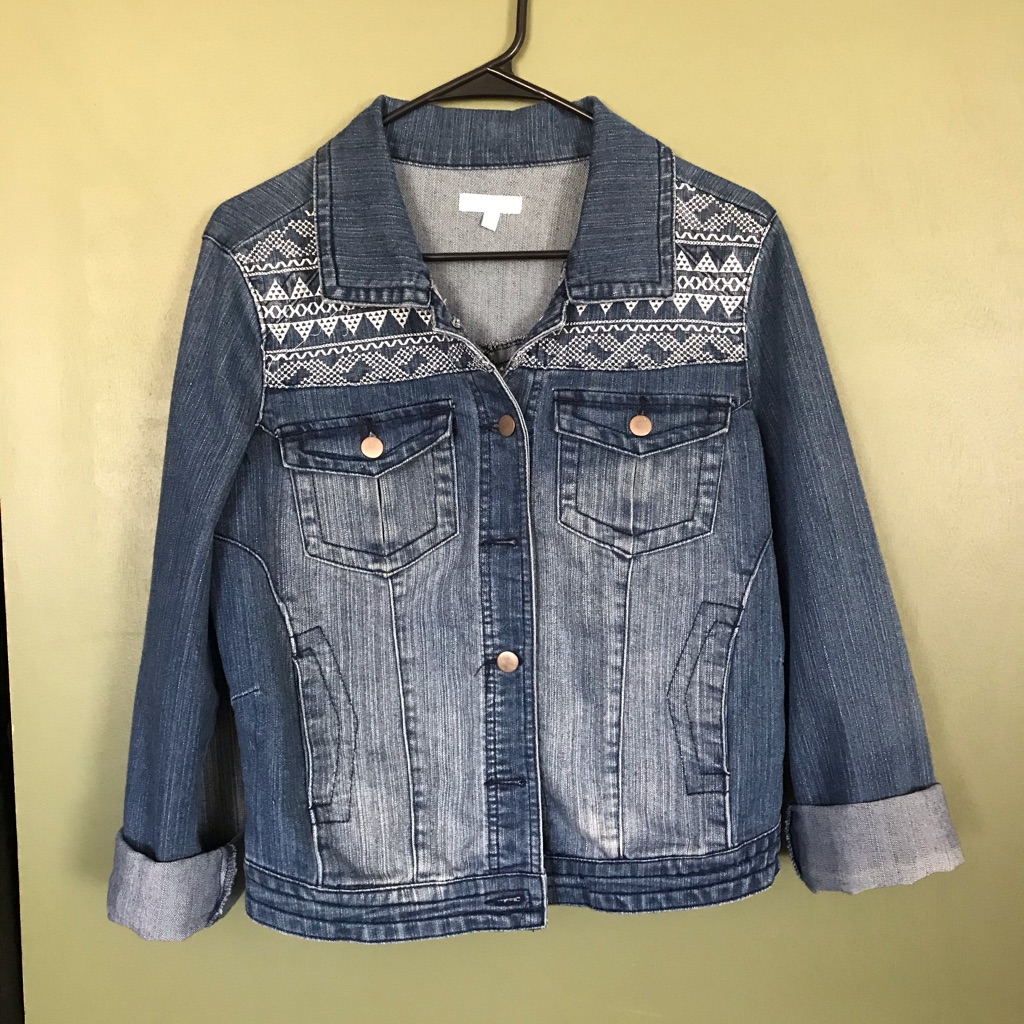 Patterned Jean Jacket